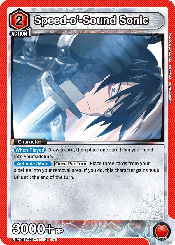 Image for Speed-o'-Sound Sonic (112) (UE06BT/OPM-1-112) (UE06BT: One Punch Man) (UE06BT) - Union Arena