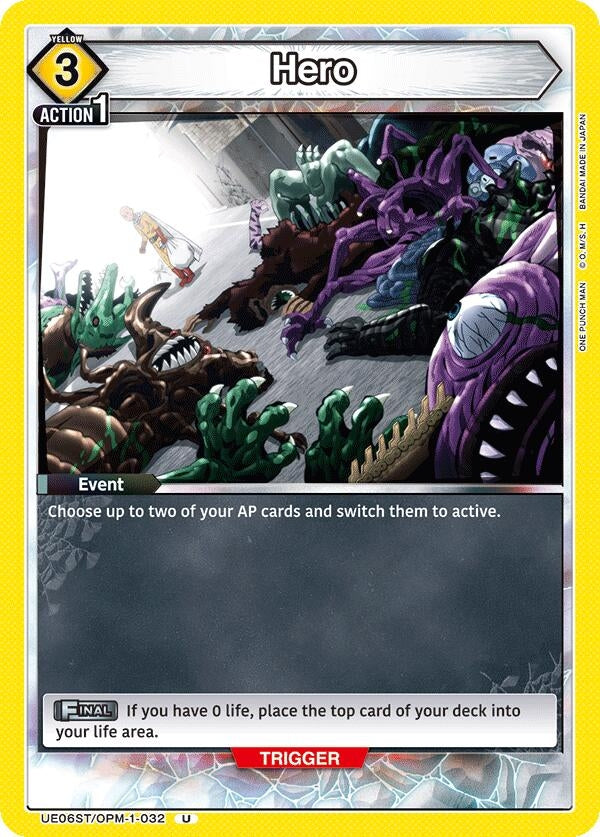 Image for Hero (UE06ST/OPM-1-032) (UE06ST: One Punch Man Starter Deck) (UE06ST) - Union Arena