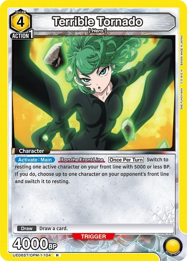 Image for Terrible Tornado (104) (UE06ST/OPM-1-104) (UE06ST: One Punch Man Starter Deck) (UE06ST) - Union Arena