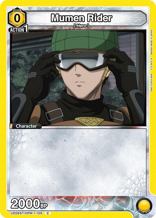 Image for Mumen Rider (UE06ST/OPM-1-105) (UE06ST: One Punch Man Starter Deck) (UE06ST) - Union Arena