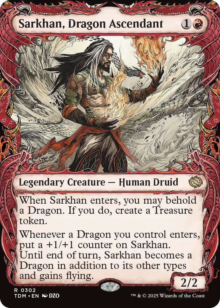 Sarkhan, Dragon Ascendant (0302) (Showcase) (302) (Tarkir: Dragonstorm)