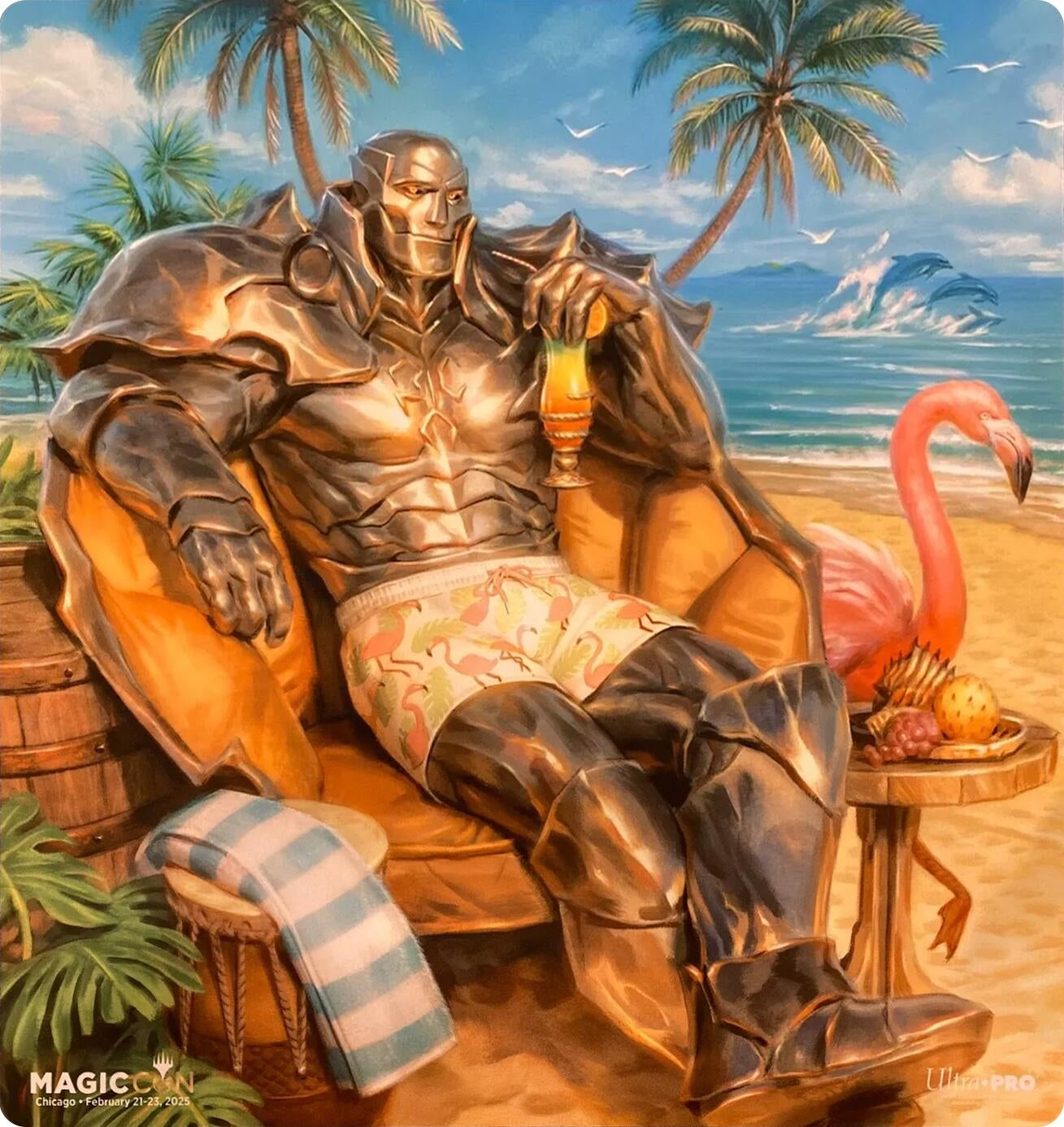 Image for MagicCon Chicago 2025 Ultra Pro Exclusive Playmat for Magic: The Gathering - Karn Liberated (Beach ed) - Playmats