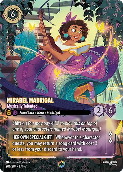 Image for Mirabel Madrigal - Musically Talented (Enchanted) (206/204) (Archazia's Island) (7) - Disney Lorcana