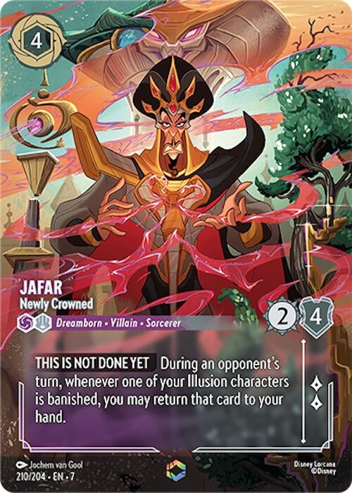 Image for Jafar - Newly Crowned (Enchanted) (210/204) (Archazia's Island) (7) - Disney Lorcana