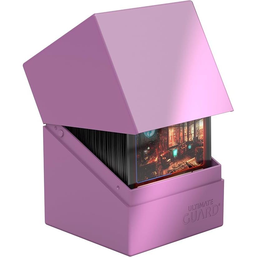 Ultimate Guard Boulder Deck Case 100+ Standard Size Solid Lavender Deck Box - PokeBox USA