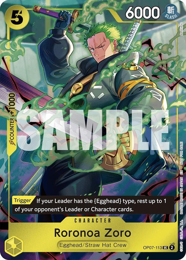 Image for Roronoa Zoro (One Piece Day Dallas 2025) (OP07-113) (One Piece Promotion Cards) (OP-PR) - One Piece Card Game