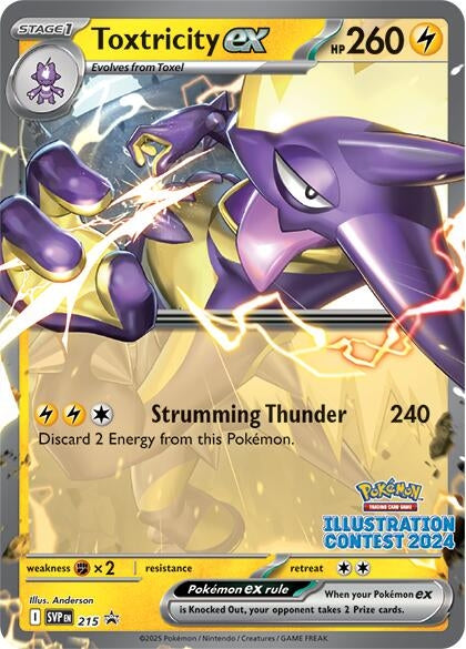 Image for Toxtricity ex - 215 (Illustration Contest 2024) (215) (SV: Scarlet & Violet Promo Cards) (SVP) - Pokemon