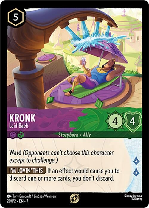 Image for Kronk - Laid Back (20) (Disney Lorcana Promo Cards) (DLPC) - Disney Lorcana