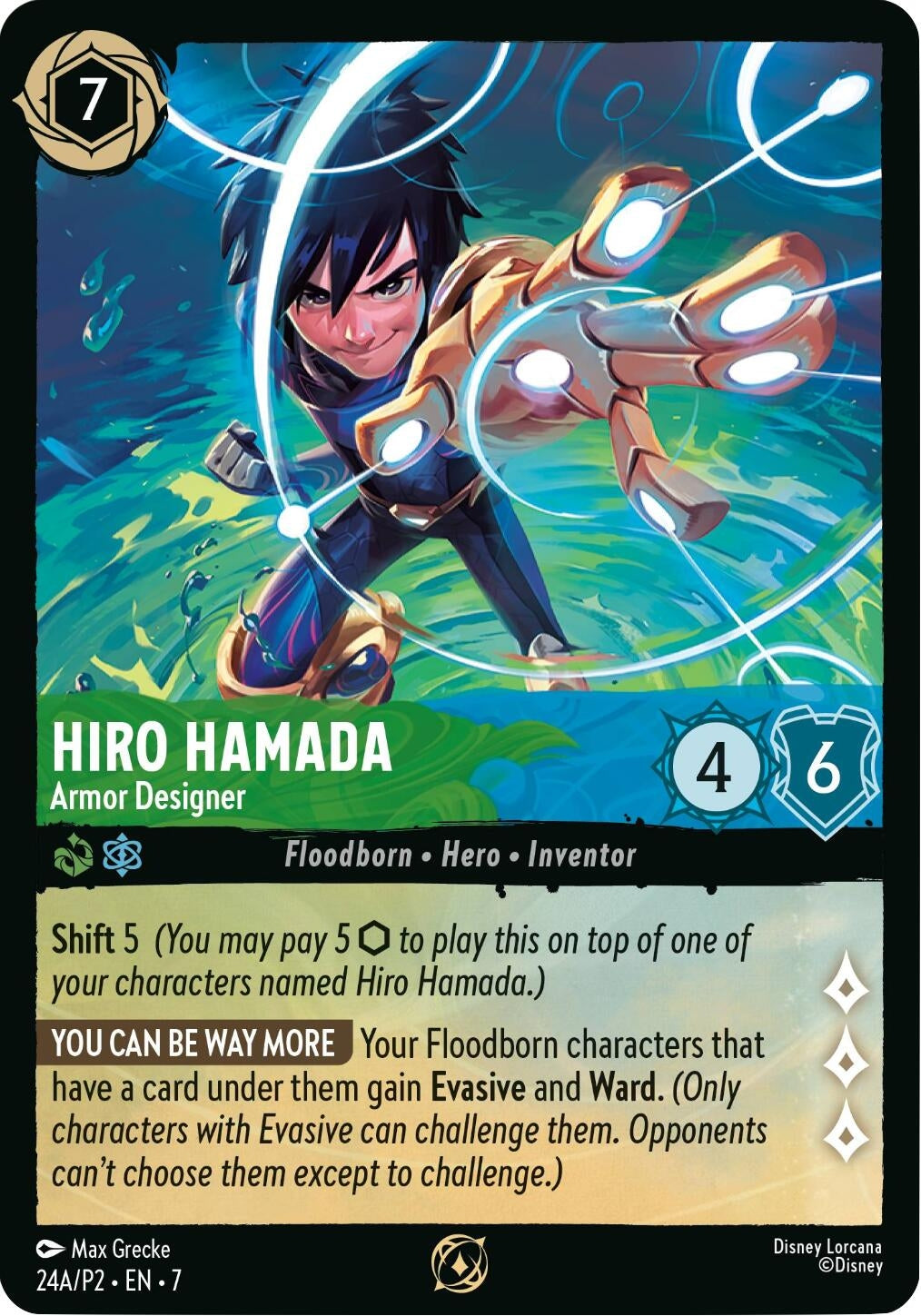 Image for Hiro Hamada - Armor Designer (Store Championship Participant) (24A) (Disney Lorcana Promo Cards) (DLPC) - Disney Lorcana