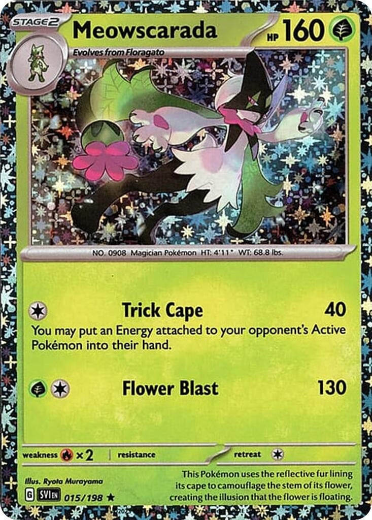 Image for Meowscarada - 015/198 (Sparkle Holo) (015/198) (Miscellaneous Cards & Products) (MCAP) - Pokemon