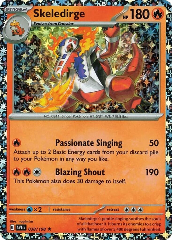 Image for Skeledirge - 038/198 (Sparkle Holo) (038/198) (Miscellaneous Cards & Products) (MCAP) - Pokemon