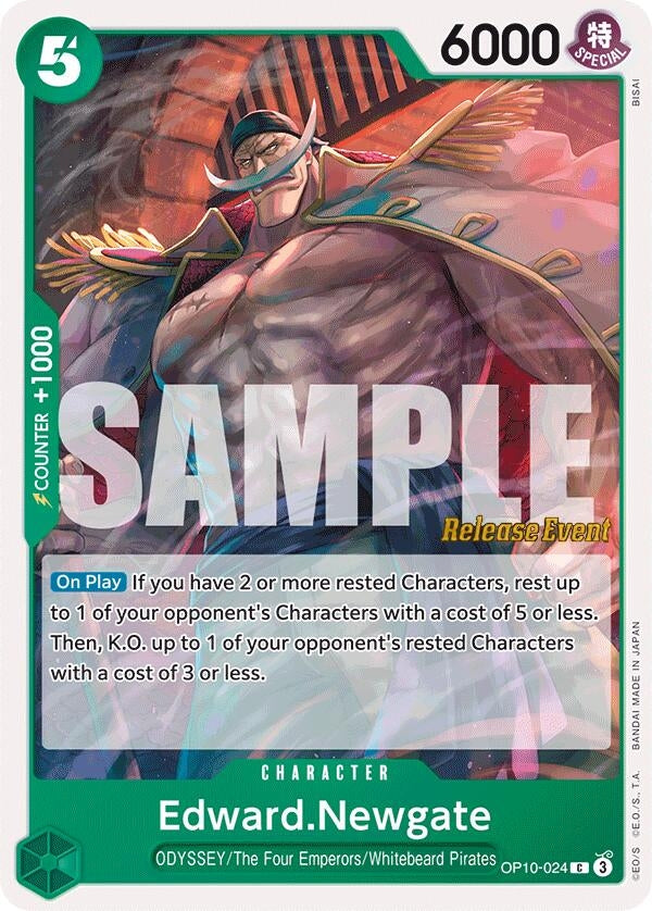 Image for Edward.Newgate (OP10-024) (Royal Blood Release Event Cards) (OP10 RE) - One Piece Card Game