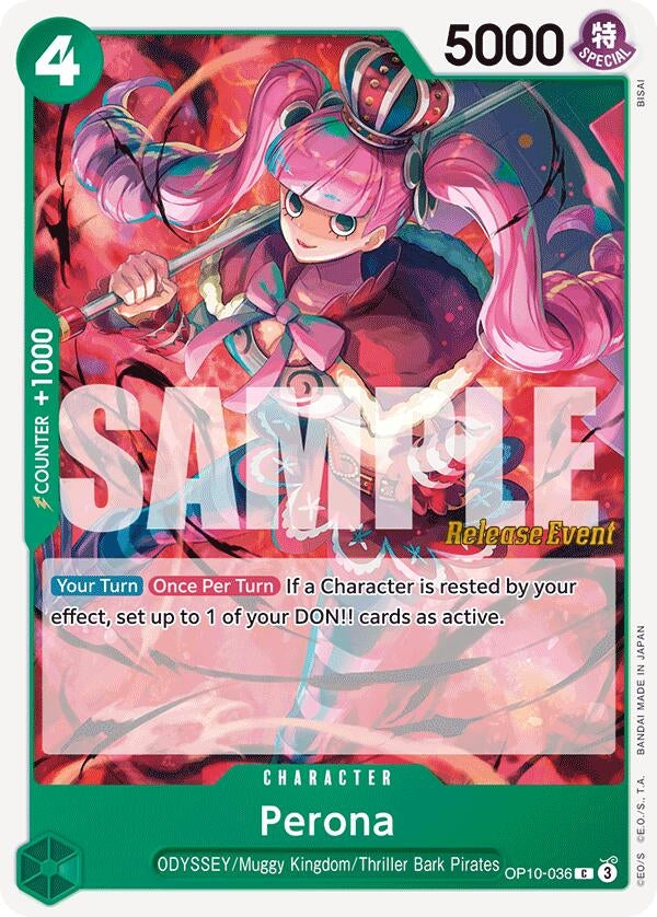 Image for Perona (036) (OP10-036) (Royal Blood Release Event Cards) (OP10 RE) - One Piece Card Game