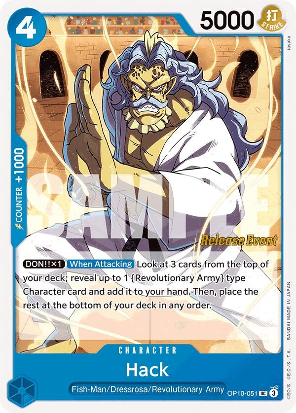 Image for Hack (OP10-051) (Royal Blood Release Event Cards) (OP10 RE) - One Piece Card Game
