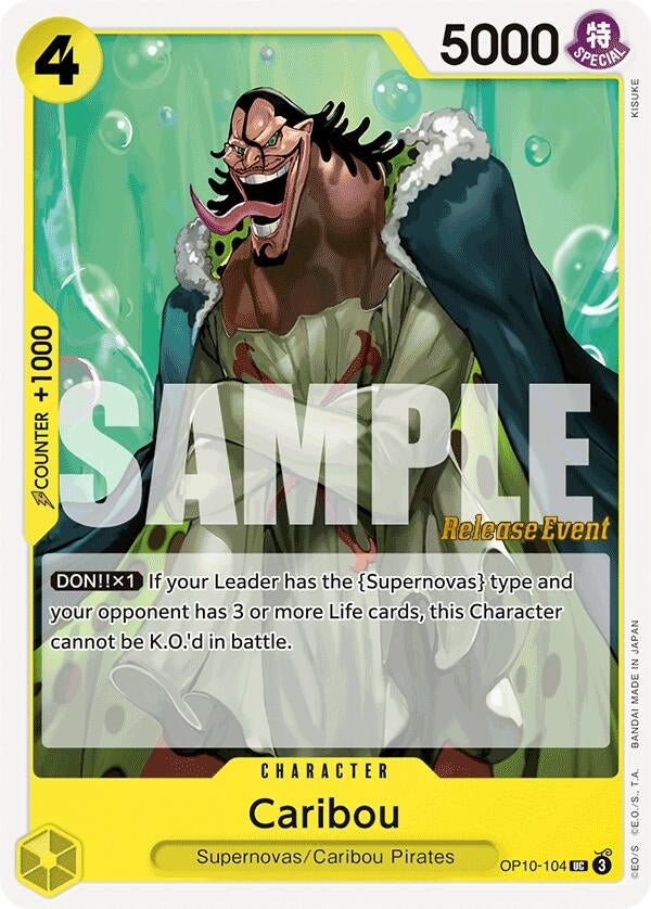 Image for Caribou (OP10-104) (Royal Blood Release Event Cards) (OP10 RE) - One Piece Card Game