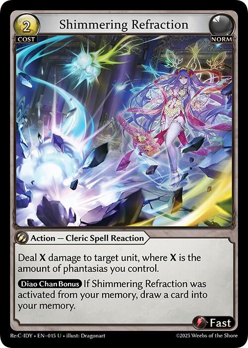 Image for Shimmering Refraction (015) (Diao Chan Re: Collection, Idyll Corsage) (IDLCRS) - Grand Archive TCG