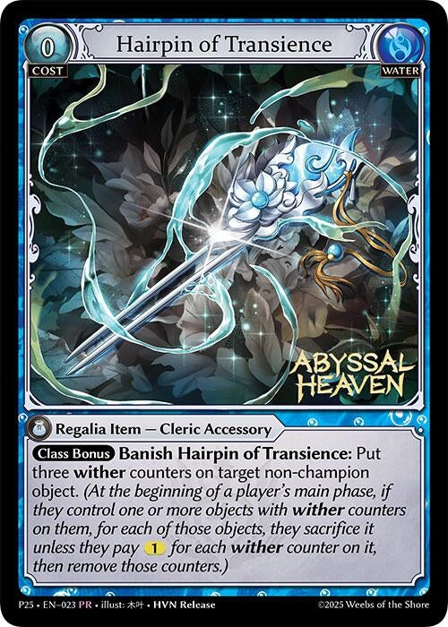 Image for Hairpin of Transience (023) (Promotional Cards) (P) - Grand Archive TCG