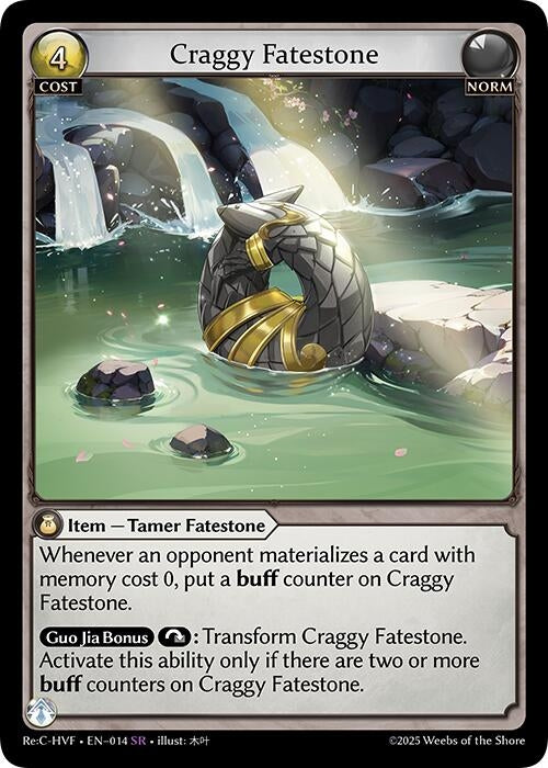 Image for Craggy Fatestone (014) (Guo Jia Re: Collection, Heaven’s Favored) (HVNFV) - Grand Archive TCG