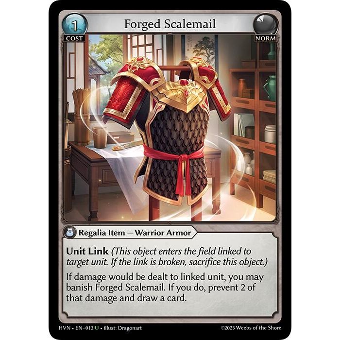 Image for Forged Scalemail (013) (Abyssal Heaven) - Grand Archive TCG