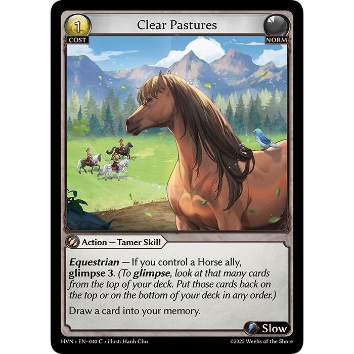 Image for Clear Pastures (040) (Abyssal Heaven) - Grand Archive TCG