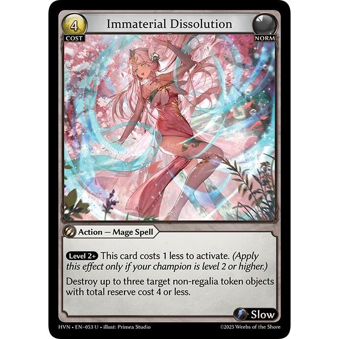 Image for Immaterial Dissolution (053) (Abyssal Heaven) - Grand Archive TCG