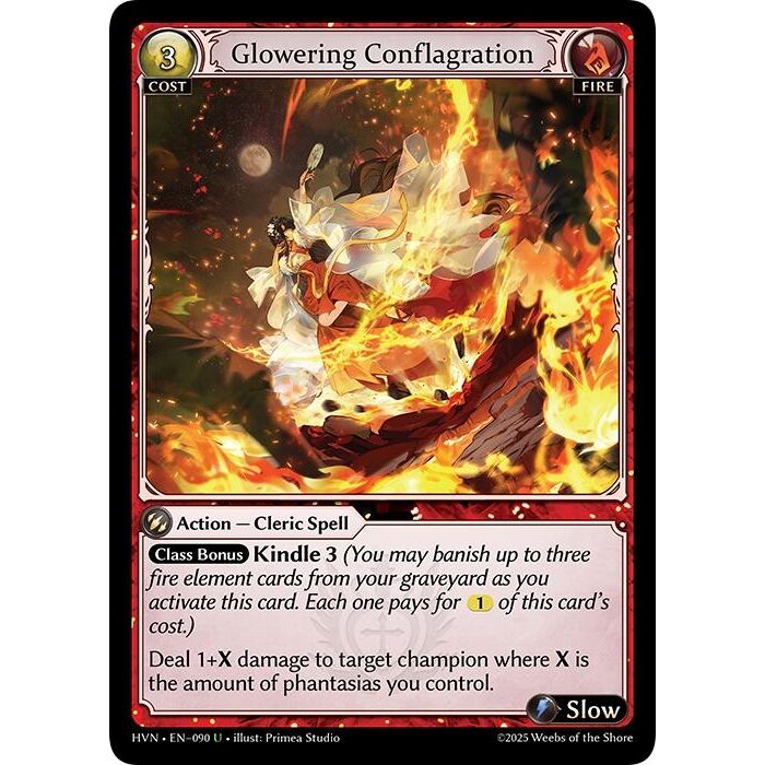Image for Glowering Conflagration (090) (Abyssal Heaven) - Grand Archive TCG