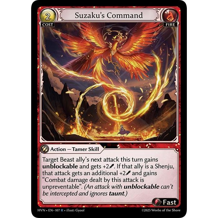 Image for Suzaku's Command (107) (Abyssal Heaven) - Grand Archive TCG