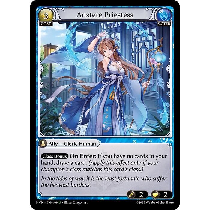 Image for Austere Priestess (109) (Abyssal Heaven) - Grand Archive TCG