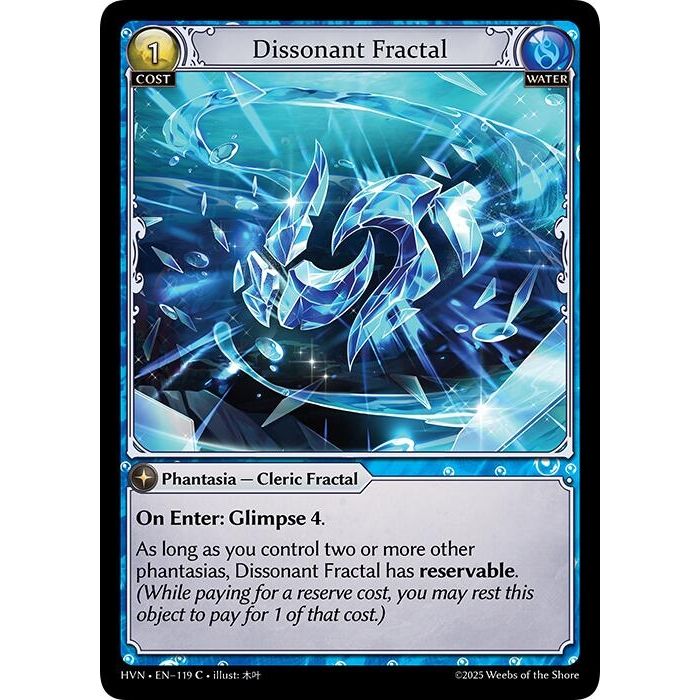 Image for Dissonant Fractal (119) (Abyssal Heaven) - Grand Archive TCG