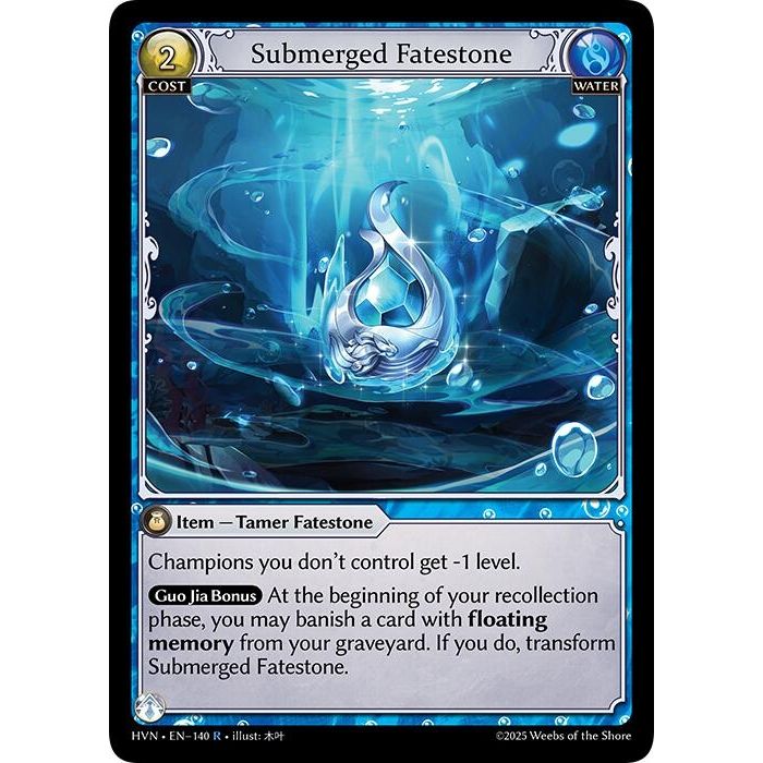 Image for Submerged Fatestone // Commanding Sea Titan (140) (Abyssal Heaven) - Grand Archive TCG