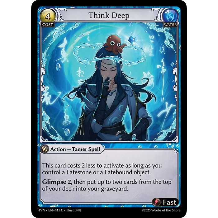 Image for Think Deep (141) (Abyssal Heaven) - Grand Archive TCG