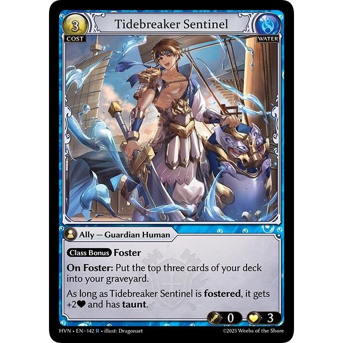 Image for Tidebreaker Sentinel (142) (Abyssal Heaven) - Grand Archive TCG