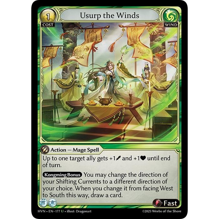 Image for Usurp the Winds (177) (Abyssal Heaven) - Grand Archive TCG