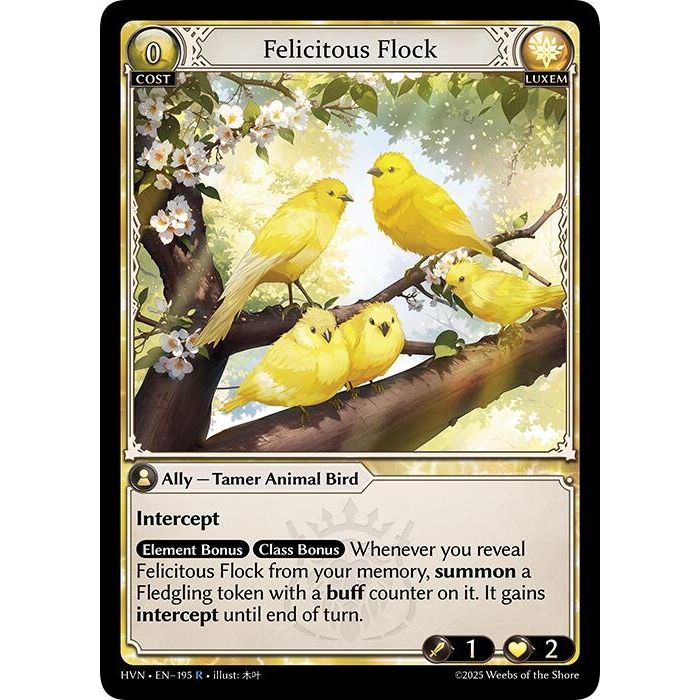 Image for Felicitous Flock (195) (Abyssal Heaven) - Grand Archive TCG