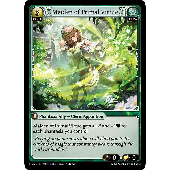 Image for Maiden of Primal Virtue (210) (Abyssal Heaven) - Grand Archive TCG