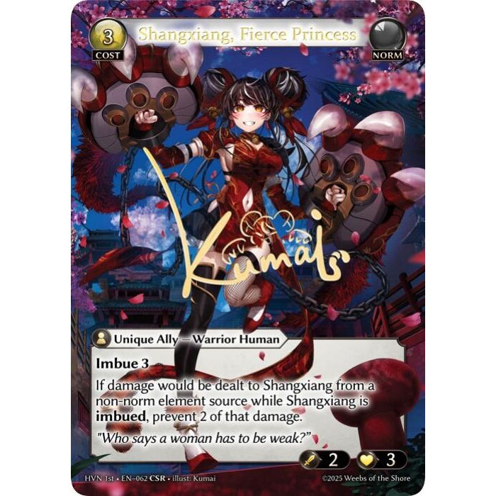 Image for Shangxiang, Fierce Princess (CSR) (062) (Abyssal Heaven) - Grand Archive TCG