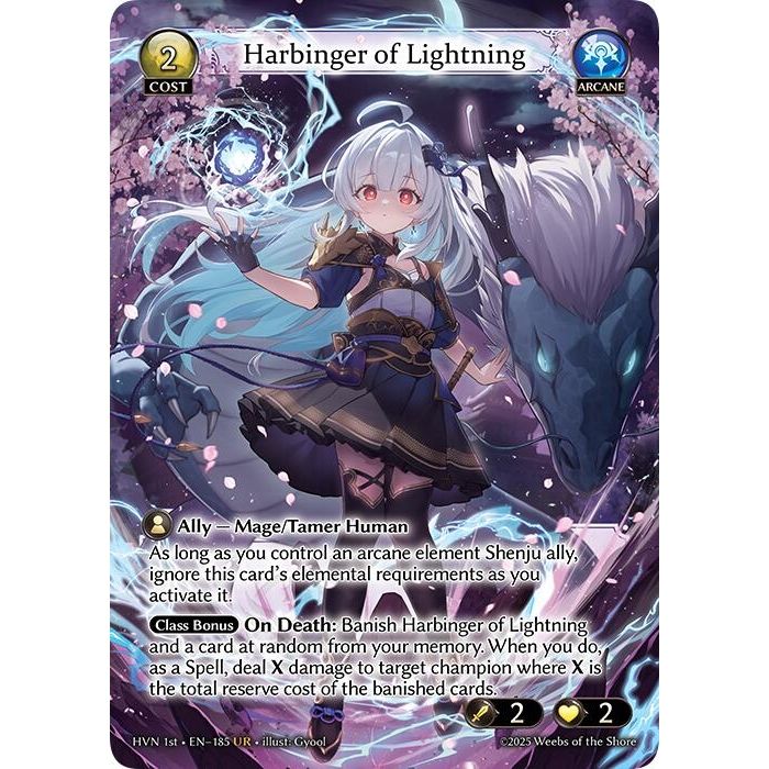 Image for Harbinger of Lightning (185) (Abyssal Heaven) - Grand Archive TCG