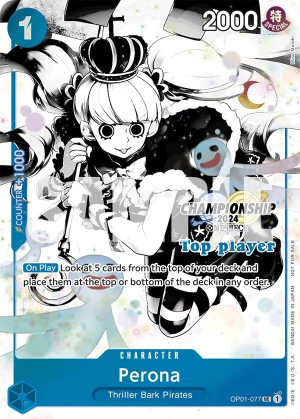 Image for Perona (Championship 2024 Top Player Pack Vol. 2) (OP01-077) (One Piece Promotion Cards) (OP-PR) - One Piece Card Game