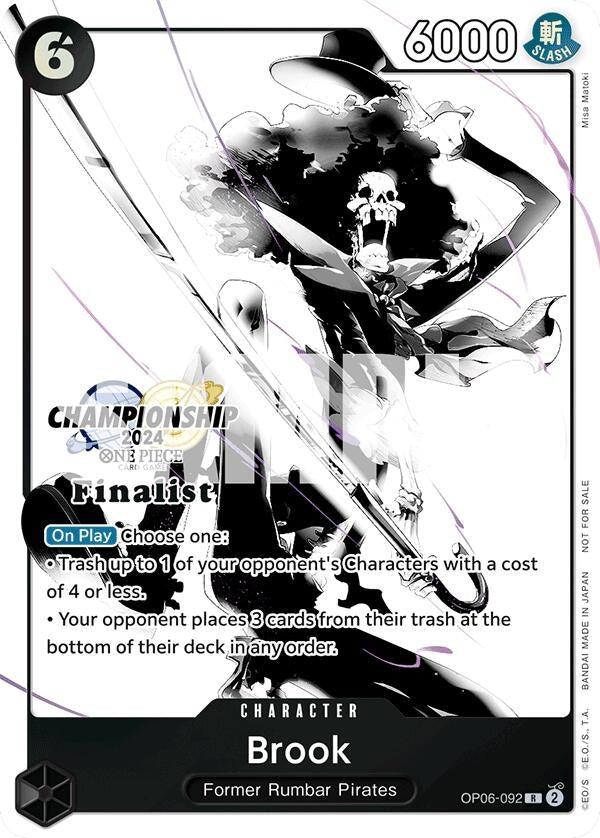 Image for Brook (Championship 2024 Finalist Card Set Vol. 2) (OP06-092) (One Piece Promotion Cards) (OP-PR) - One Piece Card Game