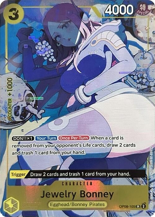 Image for Jewelry Bonney (Illustration Box EX) (OP08-105) (One Piece Promotion Cards) (OP-PR) - One Piece Card Game