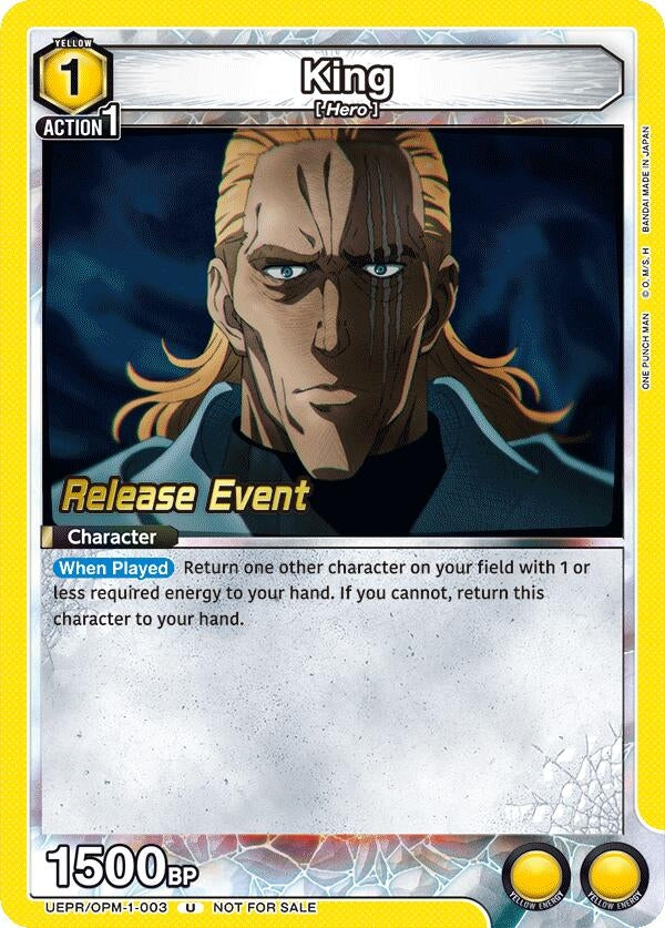Image for King (003) (UEPR/OPM-1-003) (UE06BT: One Punch Man Release Event Cards) (UE06BT_RE) - Union Arena