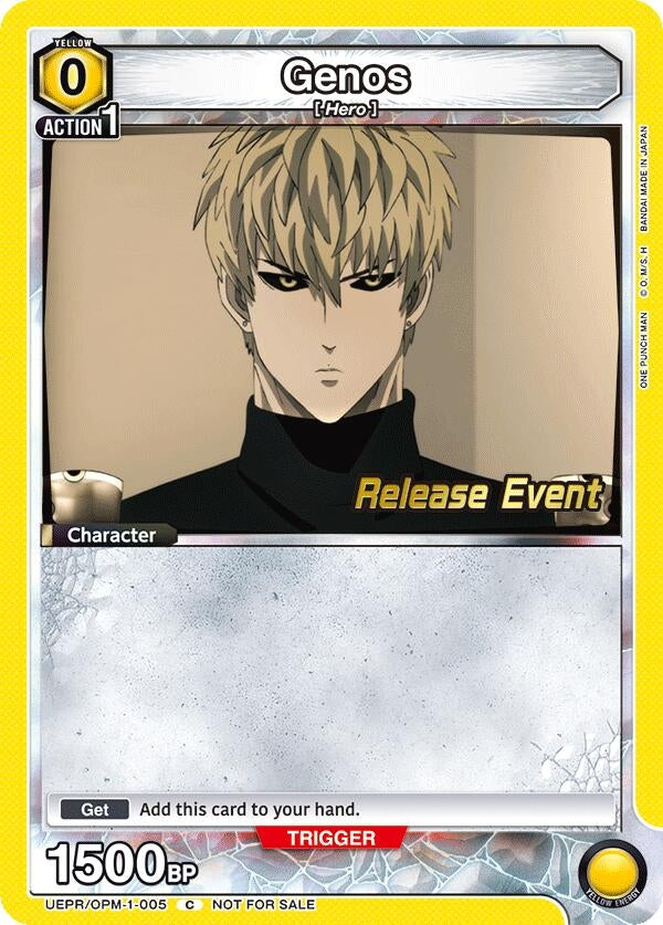 Image for Genos (005) (UEPR/OPM-1-005) (UE06BT: One Punch Man Release Event Cards) (UE06BT_RE) - Union Arena
