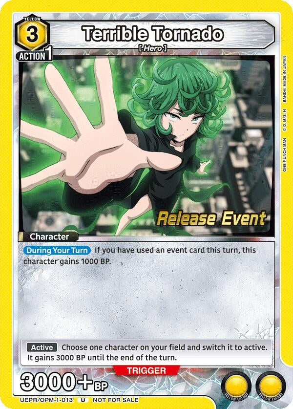 Image for Terrible Tornado (013) (UEPR/OPM-1-013) (UE06BT: One Punch Man Release Event Cards) (UE06BT_RE) - Union Arena
