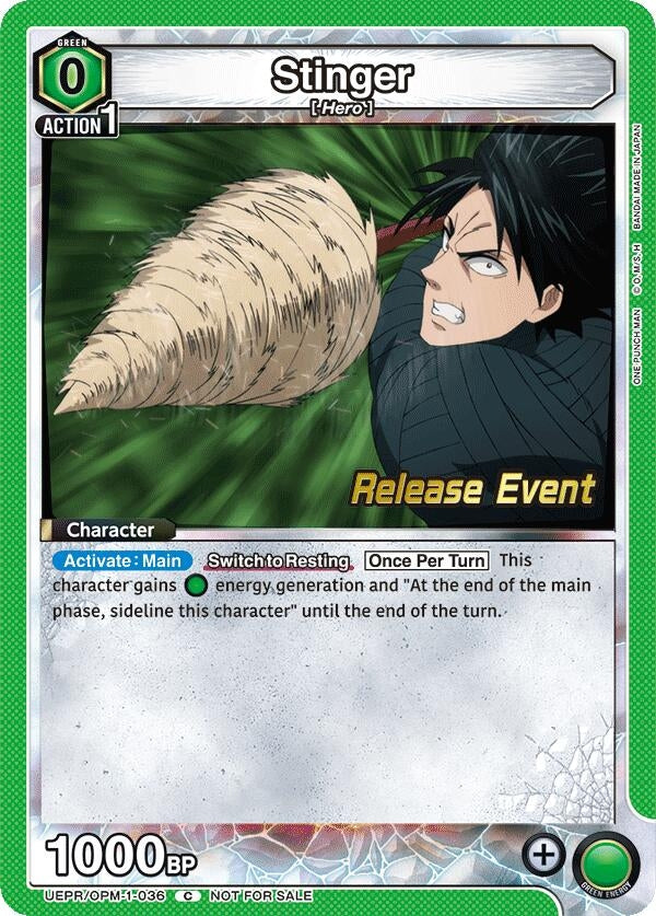 Image for Stinger (UEPR/OPM-1-036) (UE06BT: One Punch Man Release Event Cards) (UE06BT_RE) - Union Arena