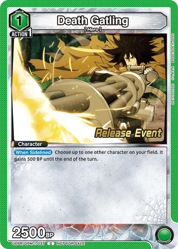 Image for Death Gatling (UEPR/OPM-1-037) (UE06BT: One Punch Man Release Event Cards) (UE06BT_RE) - Union Arena