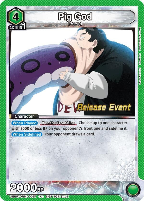Image for Pig God (UEPR/OPM-1-057) (UE06BT: One Punch Man Release Event Cards) (UE06BT_RE) - Union Arena