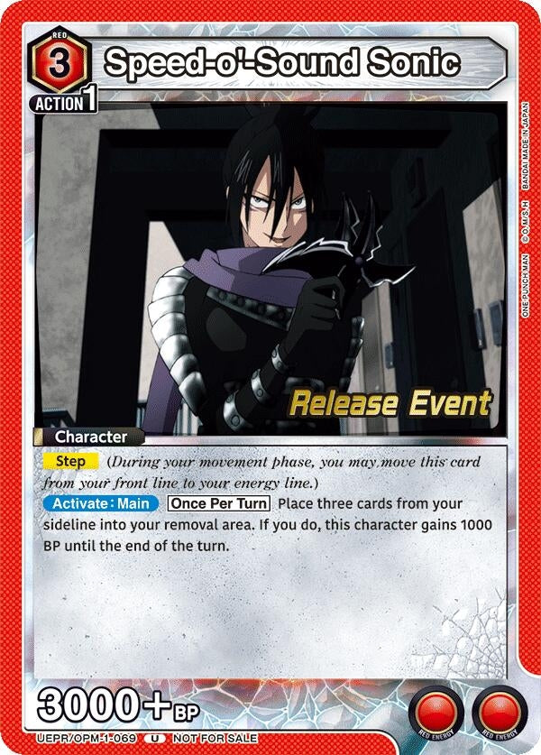 Image for Speed-o'-Sound Sonic (069) (UEPR/OPM-1-069) (UE06BT: One Punch Man Release Event Cards) (UE06BT_RE) - Union Arena
