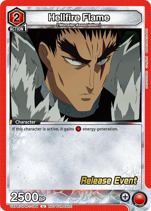 Image for Hellfire Flame (UEPR/OPM-1-084) (UE06BT: One Punch Man Release Event Cards) (UE06BT_RE) - Union Arena