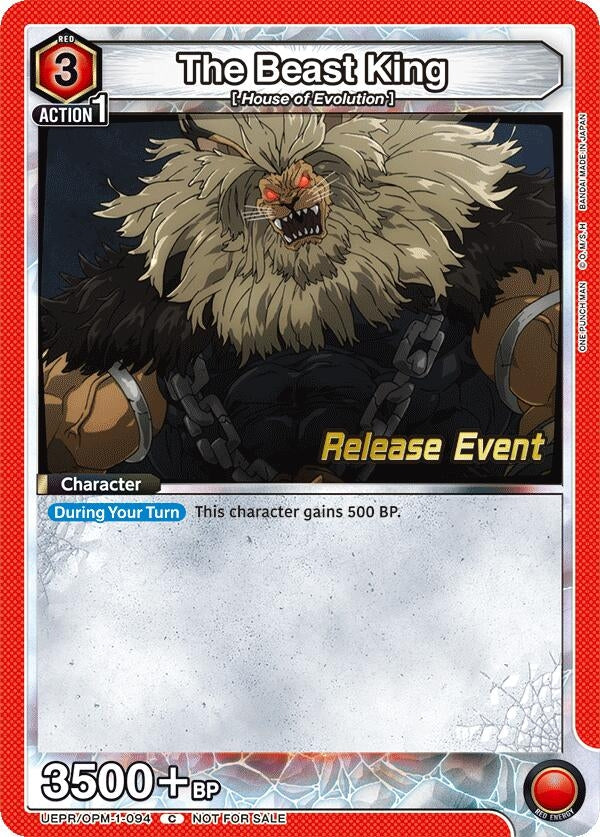 Image for The Beast King (UEPR/OPM-1-094) (UE06BT: One Punch Man Release Event Cards) (UE06BT_RE) - Union Arena