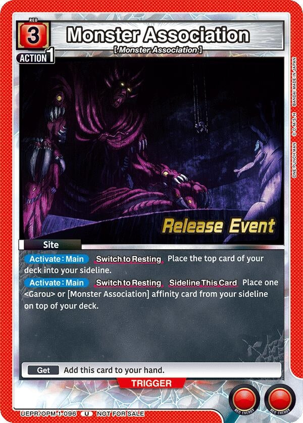 Image for Monster Association (UEPR/OPM-1-096) (UE06BT: One Punch Man Release Event Cards) (UE06BT_RE) - Union Arena